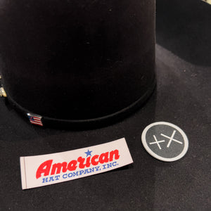 American Hat Company 100X Self Band Cowboy Hat, Black