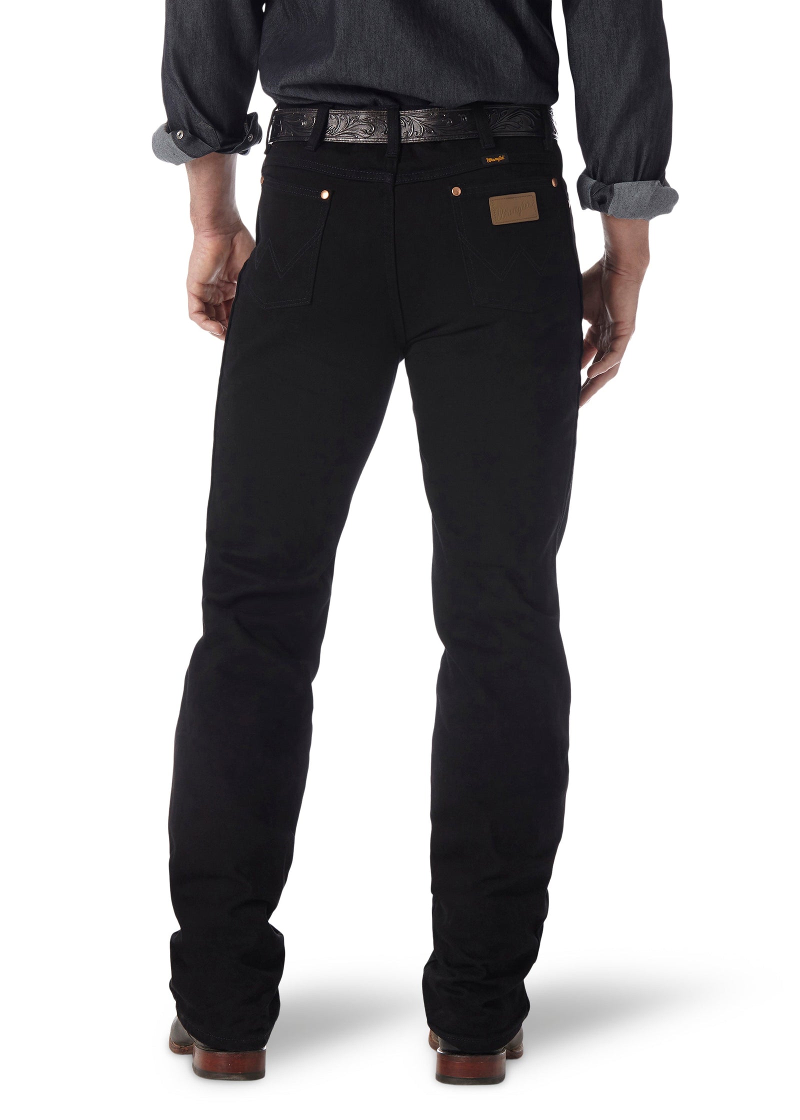 Wrangler Men's Cowboy Cut Slim Fit Jean, Shadow Black