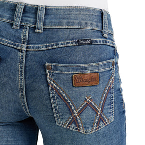 Wrangler Women's Retro Mae Mid Rise Bootcut Denim Jean, Deadwood