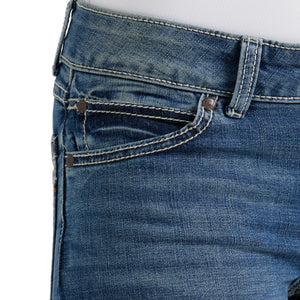 Wrangler Women's Retro Mae Mid Rise Bootcut Denim Jean, Deadwood