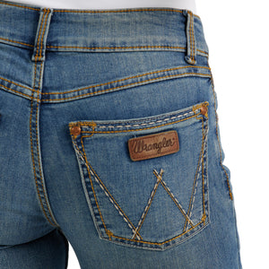 Wrangler Women's Retro Mae Mid Rise Bootcut Denim Jean, KM Wash