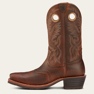 Ariat Men's Heritage Roughstock Western Boot, Brown Oiled Rowdy