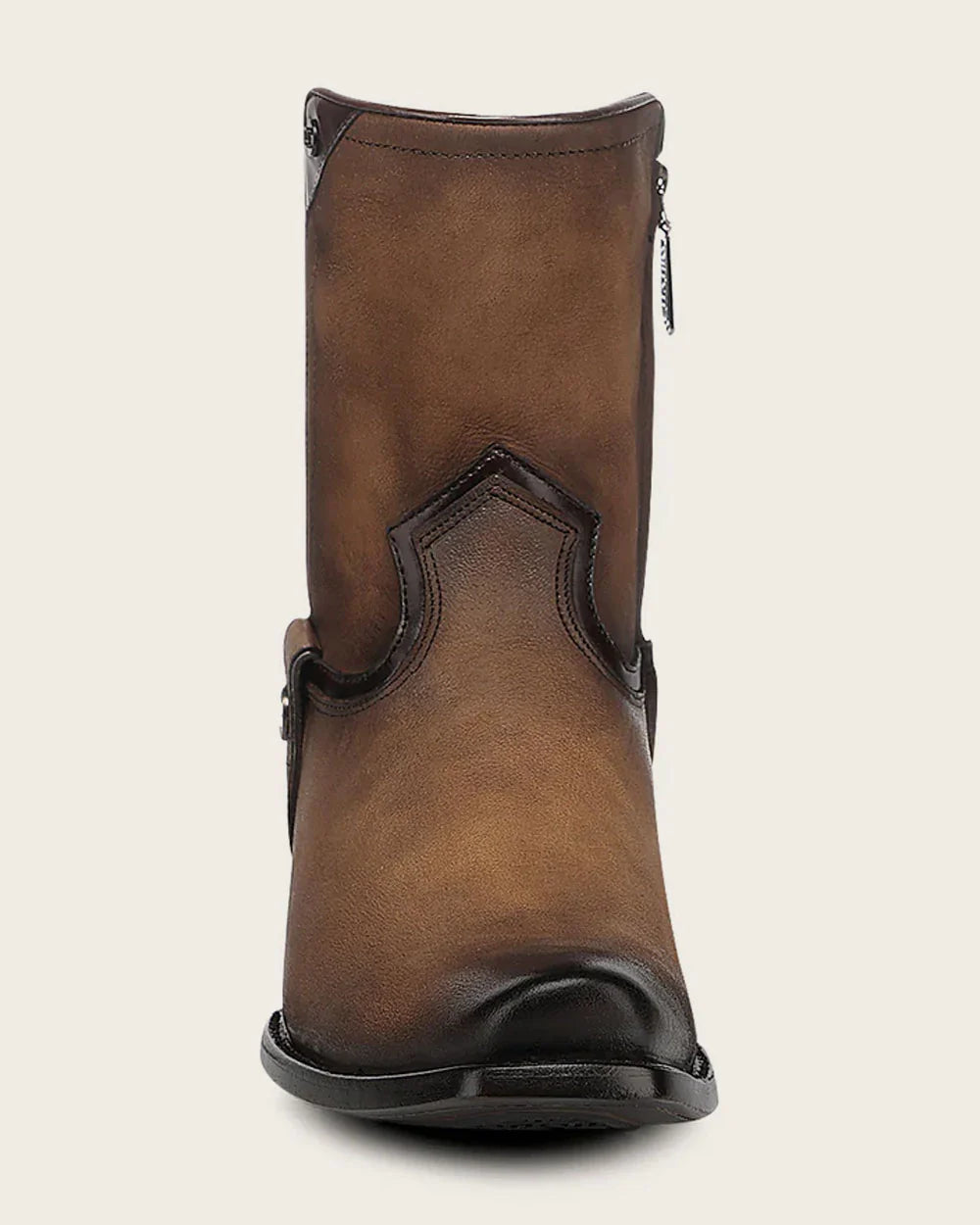Cuadra Men's Bovine Leather Narrow Square Toe Zipper Boot, Honey
