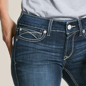 Ariat Women's Shayla Arrow Fit Mid Rise Bootcut Denim Jeans, Gemstone