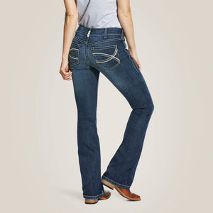 Ariat Women's Shayla Arrow Fit Mid Rise Bootcut Denim Jeans, Gemstone