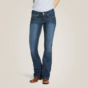 Ariat Women's Shayla Arrow Fit Mid Rise Bootcut Denim Jeans, Gemstone