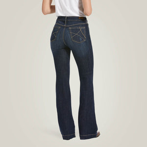 Ariat Women's Ella High Rise Slim Trouser Denim Jeans, Rascal