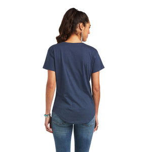 Ariat Women's Ariat Sonora Logo T-Shirt, Navy Heather