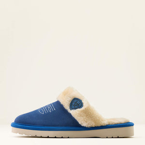 Ariat Women's Jackie Square Toe Slipper, Denim Suede
