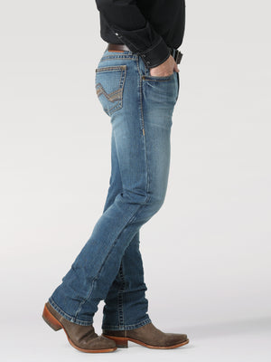 Rock 47 By Wrangler Men's Slim Fit Straight Leg Jean, Ash Medium Wash