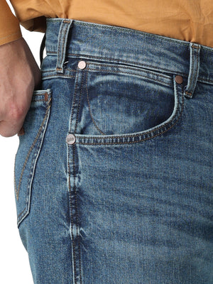 Wrangler Men's Retro Slim Fit Straight Leg Jean, Ferris Medium Wash