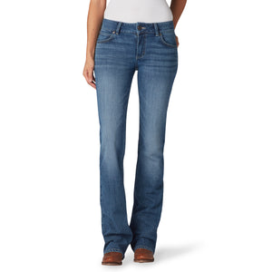 Wrangler Women's Retro Mae Mid Rise Bootcut Denim Jeans, Megan