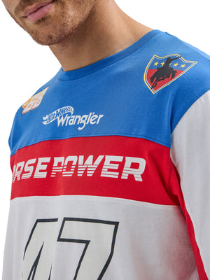 Wrangler® x Hot Wheels™ Men's Colorblock T-Shirt in Multicolor