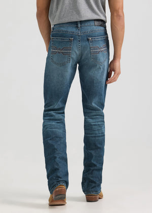 Rock 47 By Wrangler Men's Slim Fit Bootcut Jean, Lander Dark Wash