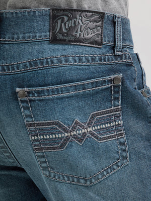 Rock 47 By Wrangler Men's Slim Fit Bootcut Jean, Lander Dark Wash