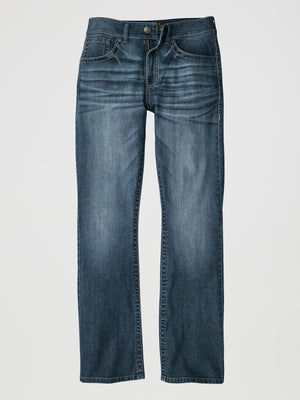 Rock 47 By Wrangler Men's Slim Fit Bootcut Jean, Lander Dark Wash