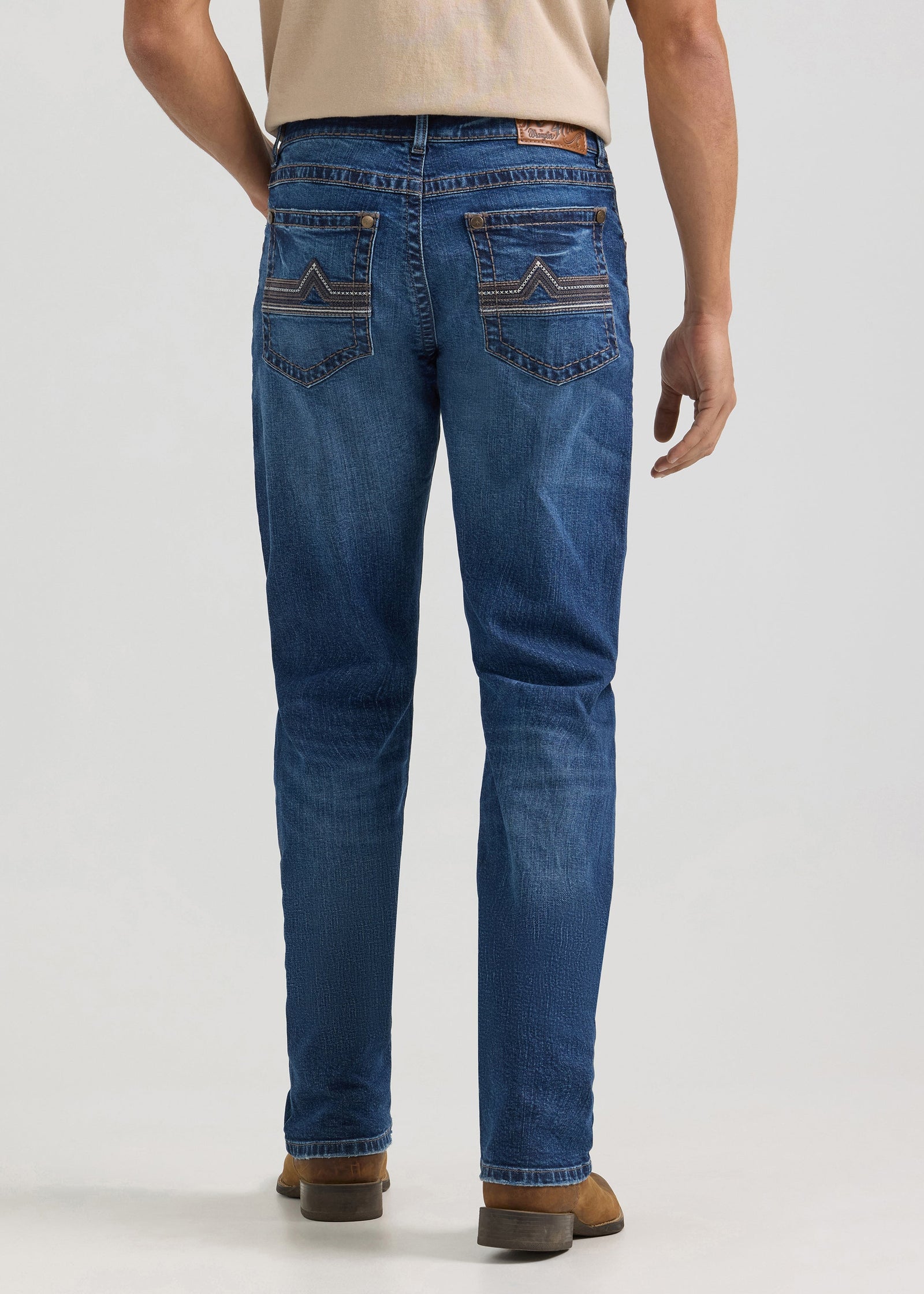 Rock 47 By Wrangler Men's Slim Fit Straight Leg Jean, Tynecastle Dark Wash