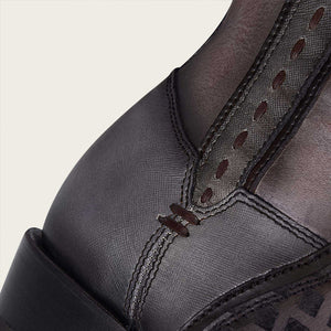 Cuadra Men's Bovine Leather Narrow Square Toe Zipper Boot, Grey