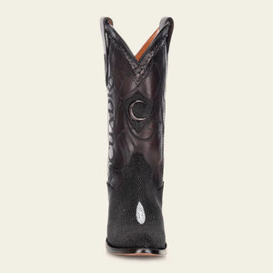 Cuadra Men's Stingray Round Toe Boot, Black