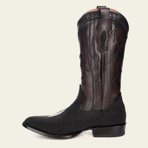 Cuadra Men's Stingray Round Toe Boot, Black