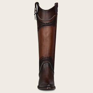 Cuadra Women's Res Pitbull Damasco Round Toe Boot, Chocolate