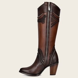 Cuadra Women's Res Pitbull Damasco Round Toe Boot, Chocolate