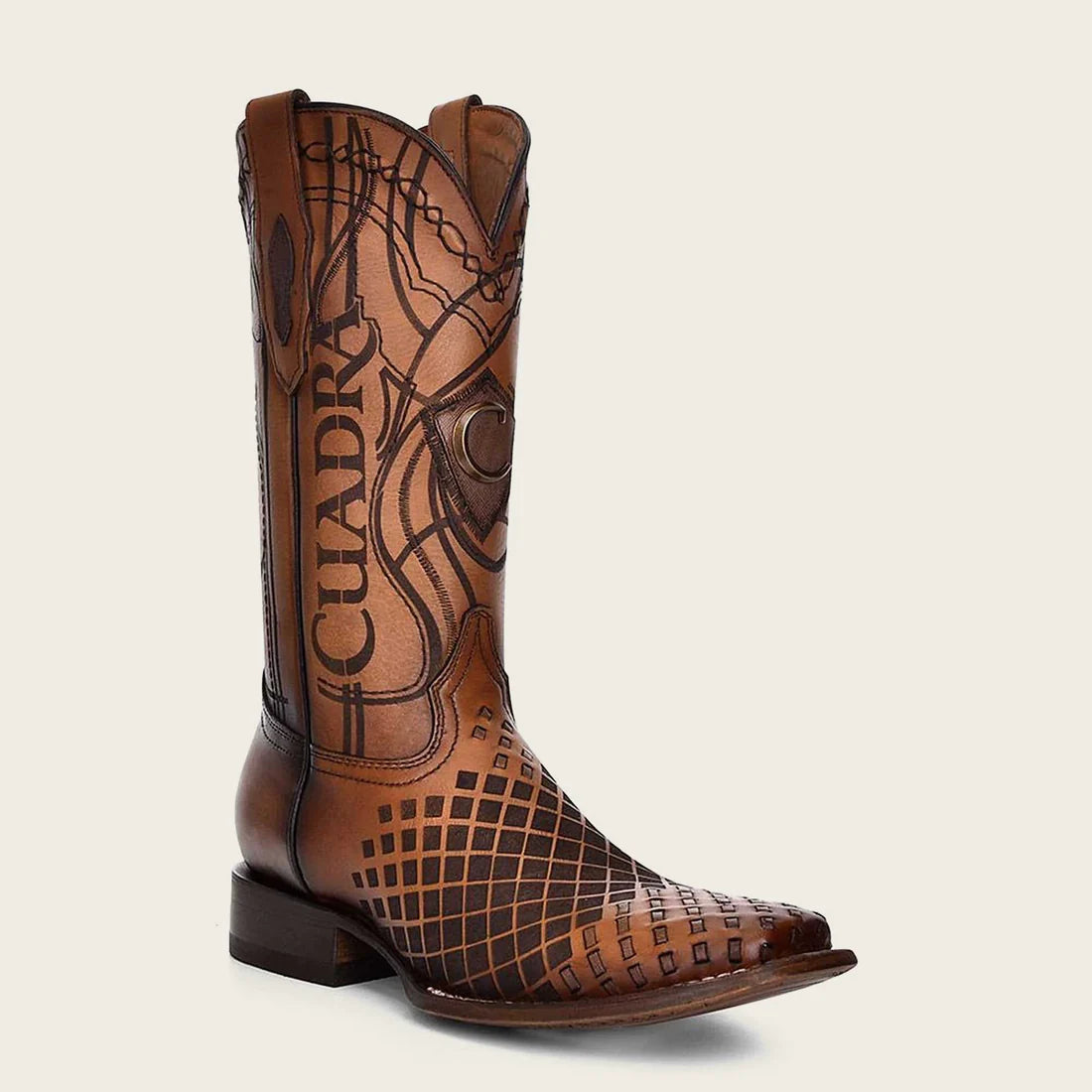 Cuadra Men's Bovine Leather Square Toe Boot, Brown