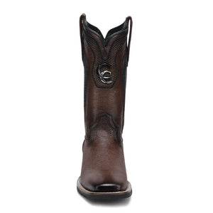 Cuadra Men's Deer Leather Square Toe Boot, Honey