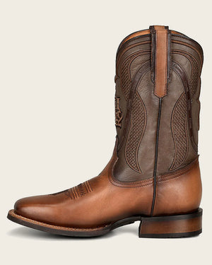 Cuadra Men's Bovine Leather Square Toe Boot, Honey