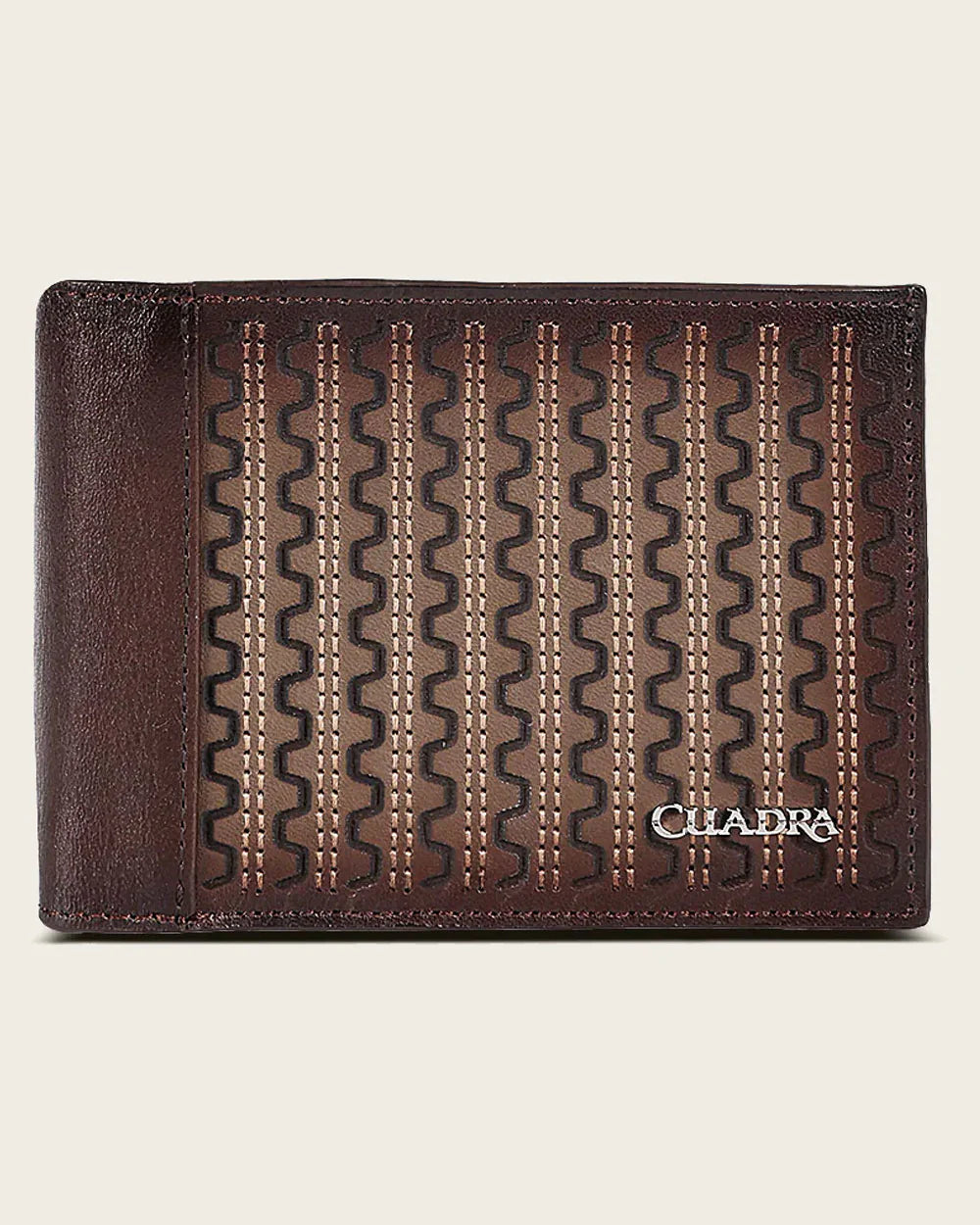 Cuadra Men's Bovine Leather Wallet, Gray