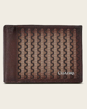 Cuadra Men's Bovine Leather Wallet, Gray