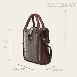 Cuadra Women's Carunga Top Handle Handbag, Brown