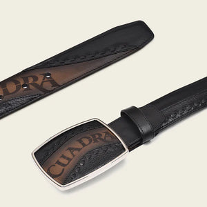 Cuadra Men's Bovine Leather Belt, Tobacco
