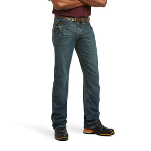 Ariat Men's Rebar M5 Straight DuraStretch Edge Straight Leg Jean, Ironside