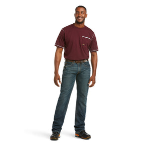 Ariat Men's Rebar M5 Straight DuraStretch Edge Straight Leg Jean, Ironside