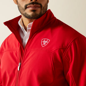 Ariat Men's New Team Softshell MEXICO Water Resistant Jacket, Red
