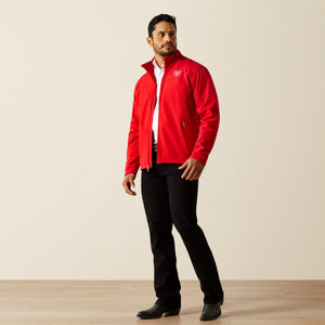 Ariat Men's New Team Softshell MEXICO Water Resistant Jacket, Red