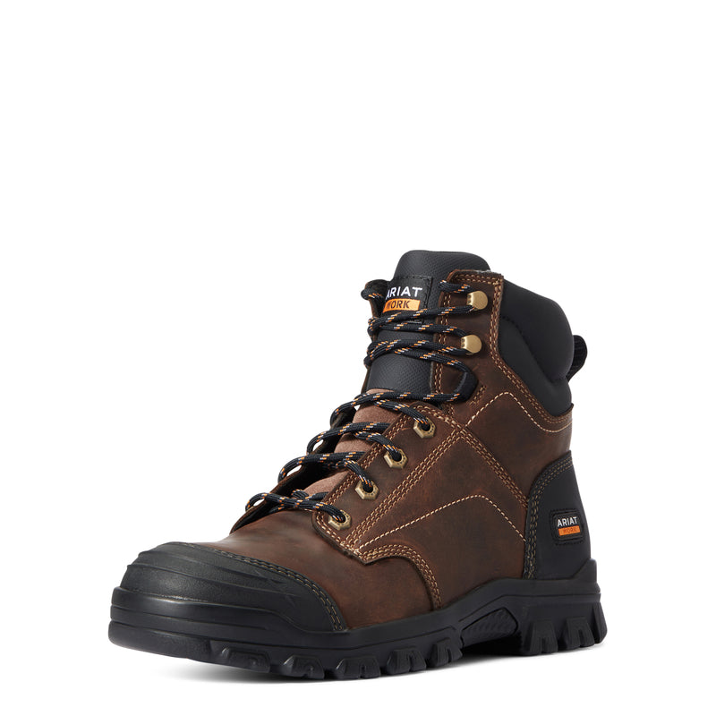 Ariat Men's Treadfast 6"" Work Boot, Distressed Brown