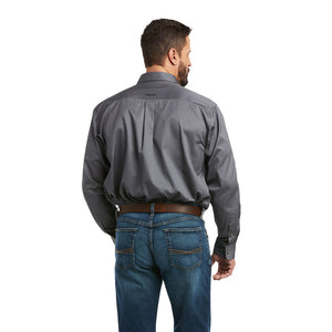 Ariat Men's Team Logo Twill Classic Fit Long Sleeve Shirt, Quiet Shade