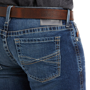 Ariat Men's M7 Rocker Stretch 3D Grafton Straight Jean, Pine Wash