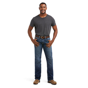 Ariat Men's M7 Rocker Stretch 3D Grafton Straight Jean, Pine Wash
