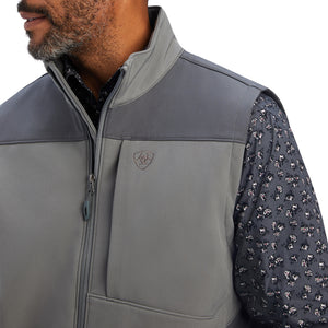 Ariat Men's Vernon 2.0 Softshell Vest, Jetty Grey