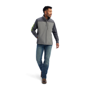 Ariat Men's Vernon 2.0 Softshell Vest, Jetty Grey
