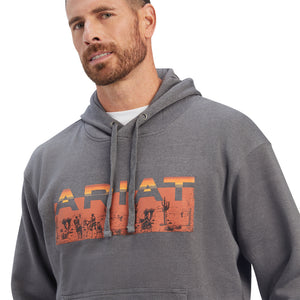 Ariat Men's Desert Roam Hoodie, Charcoal Heather