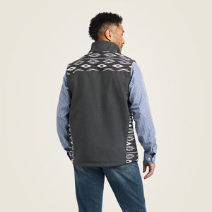 Ariat Men's Vernon 2.0 Chimayo Softshell Vest, Charcoal