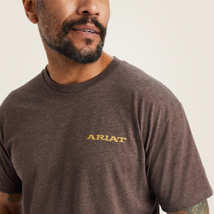 Ariat Men's Bronc Buster T-Shirt, Brown Heather