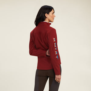 Ariat Women's New Team Softshell Jacket, Rouge Red/Celestial Serape