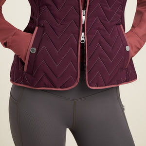 Ariat Women's Ashley Insulated Vest, Mulberry Brown