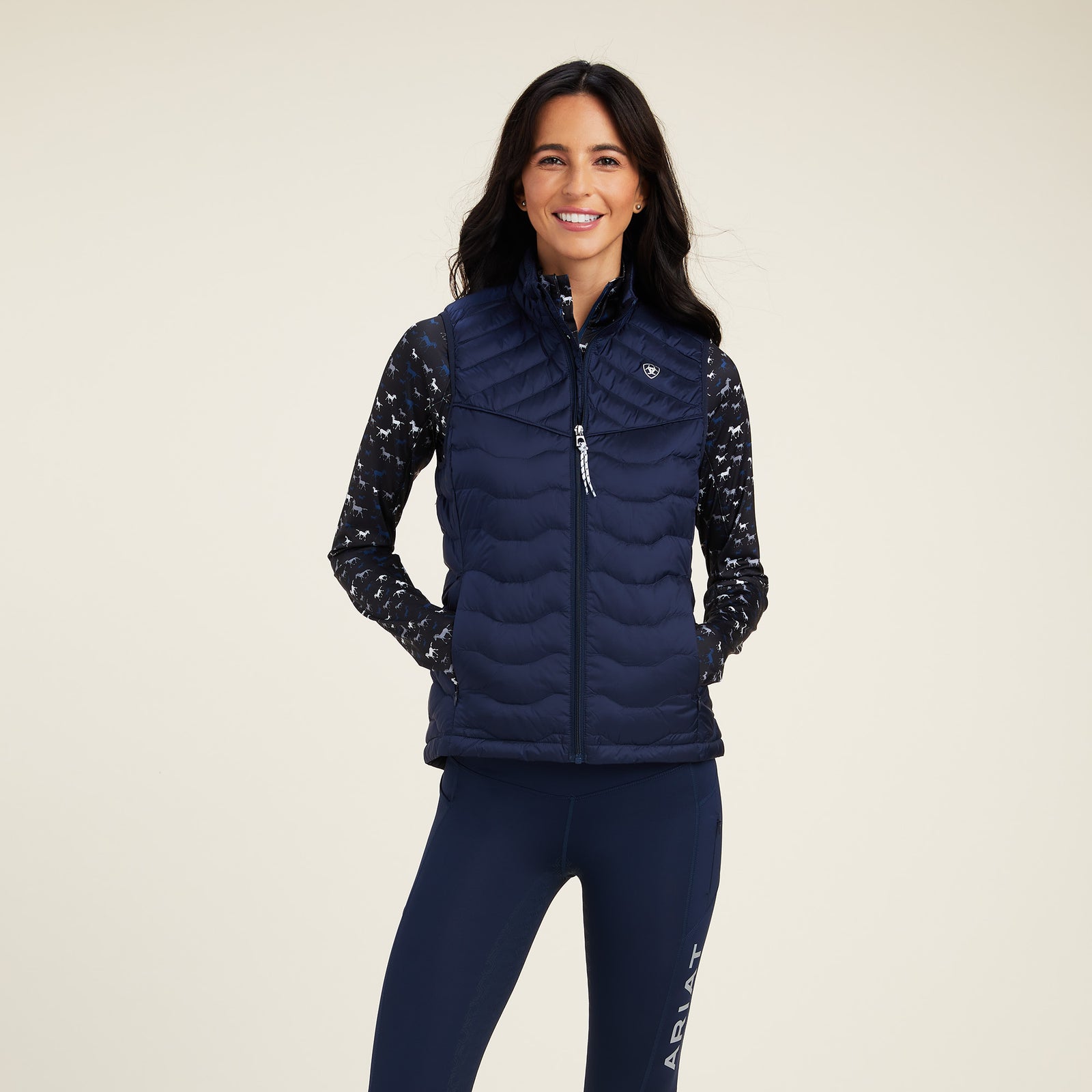 Ariat Women's Ideal Down Vest, Navy Eclipse