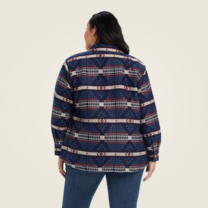Ariat Women's R.E.A.L. Shacket Shirt Jacket, Mountain Peak Jacquard